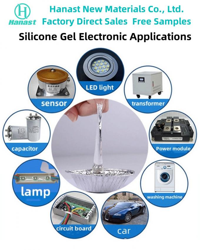 Low Viscosity Electronic Silicone Gel rubber Insulation Potting Automotive Electronics 3