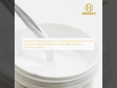 Powdered Thermal Paste for Constant Temperature Oven 200 Degrees Breakdown Voltage of 2450 After 8 Days of Continuous Baking