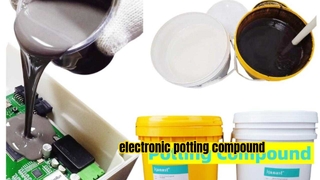 Flame retardant silicone potting compound for household electrical appliance safety