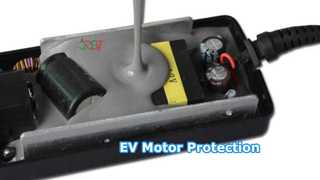 Silicone potting compound for new energy vehicle motor stator protection