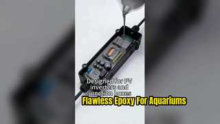 Hard low bubble epoxy potting compound low viscosity smooth surface for aquarium equipment encapsula
