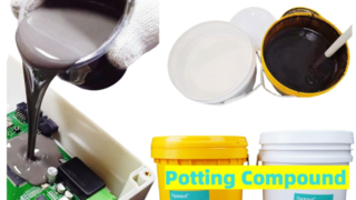 High dielectric strength silicone potting compound for high voltage power systems