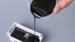 Low shrinkage epoxy potting compound for precision PCB assembly encapsulation