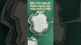 Are LED lights always disconnected during the rainy season in Vietnam?