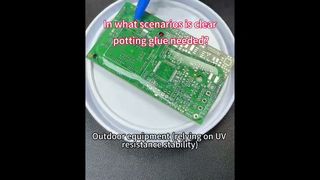 In what scenarios is clear potting glue needed?