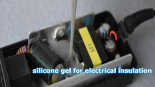 Soft silicone potting compound for stress-free protection of sensitive PCB boards