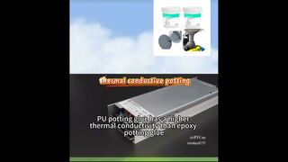 Which potting glue has the best thermal conductivity properties?